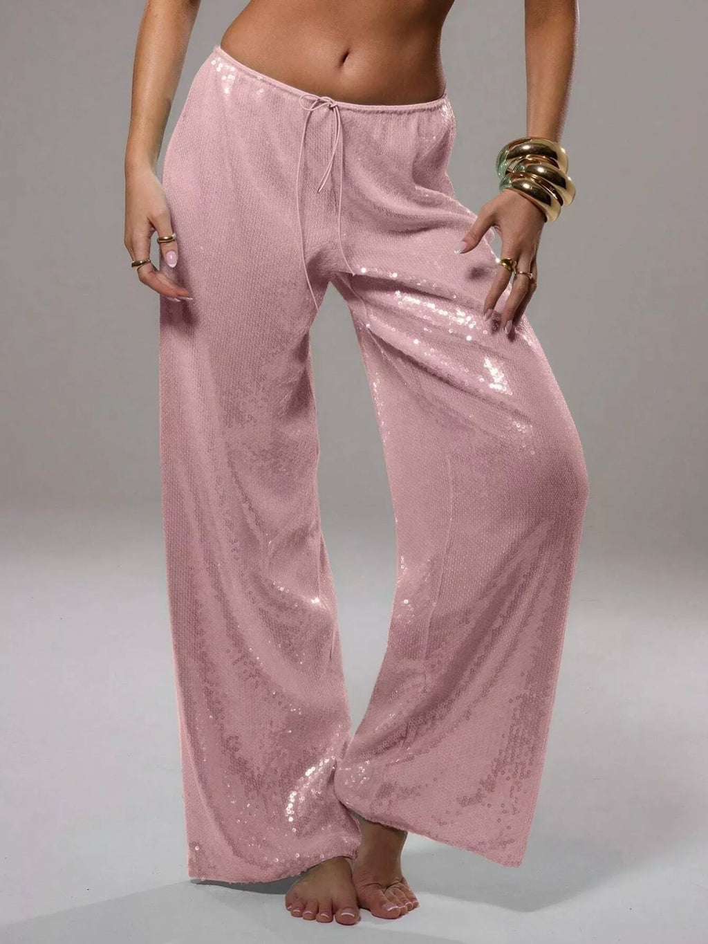 Sequin Wide Leg Pants