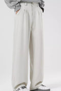 Men's Plus Size Pleated Wide Leg Casual Pants