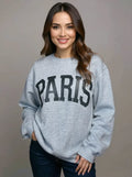 Basic Bae PARIS Round Neck Long Sleeve Air Scuba Sweatshirt