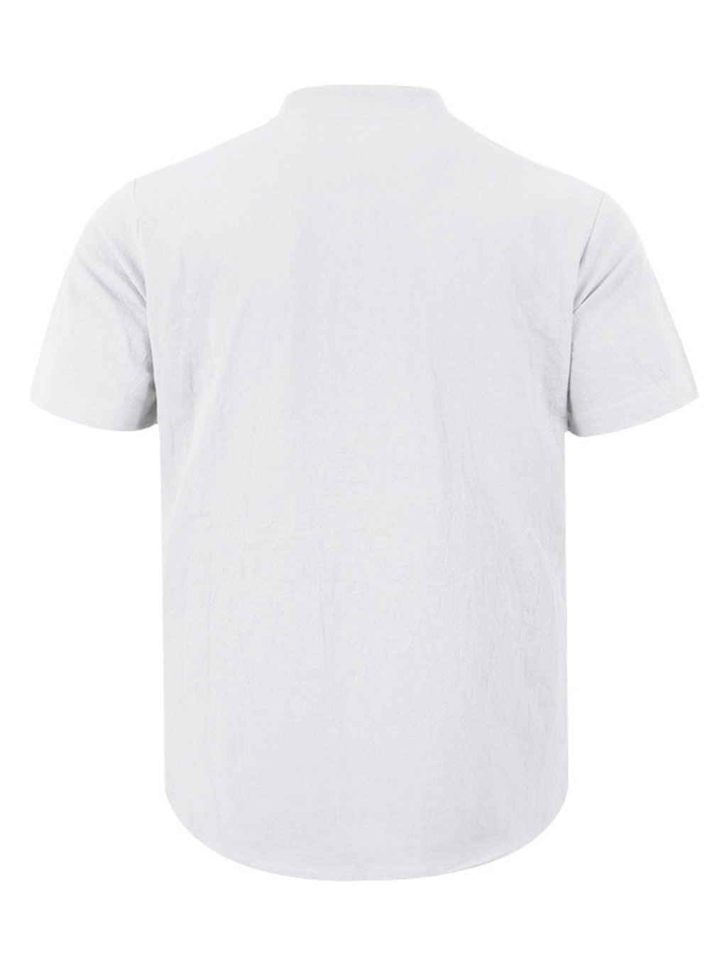 Men's Full Size Button Detail Short Sleeve Shirt Plus Size