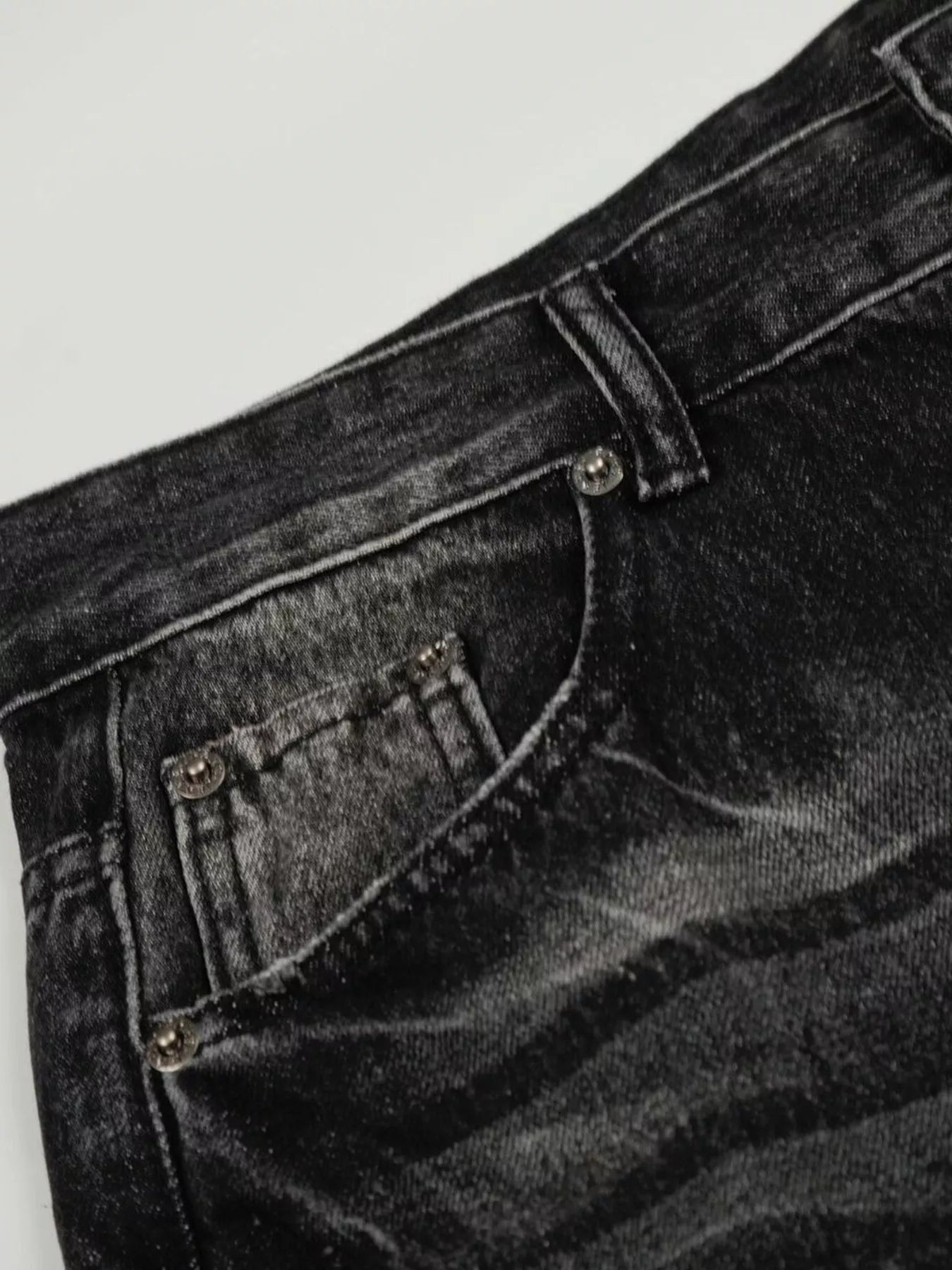 Men's Full Size Vintage Wash Wide Leg Jeans Plus Size