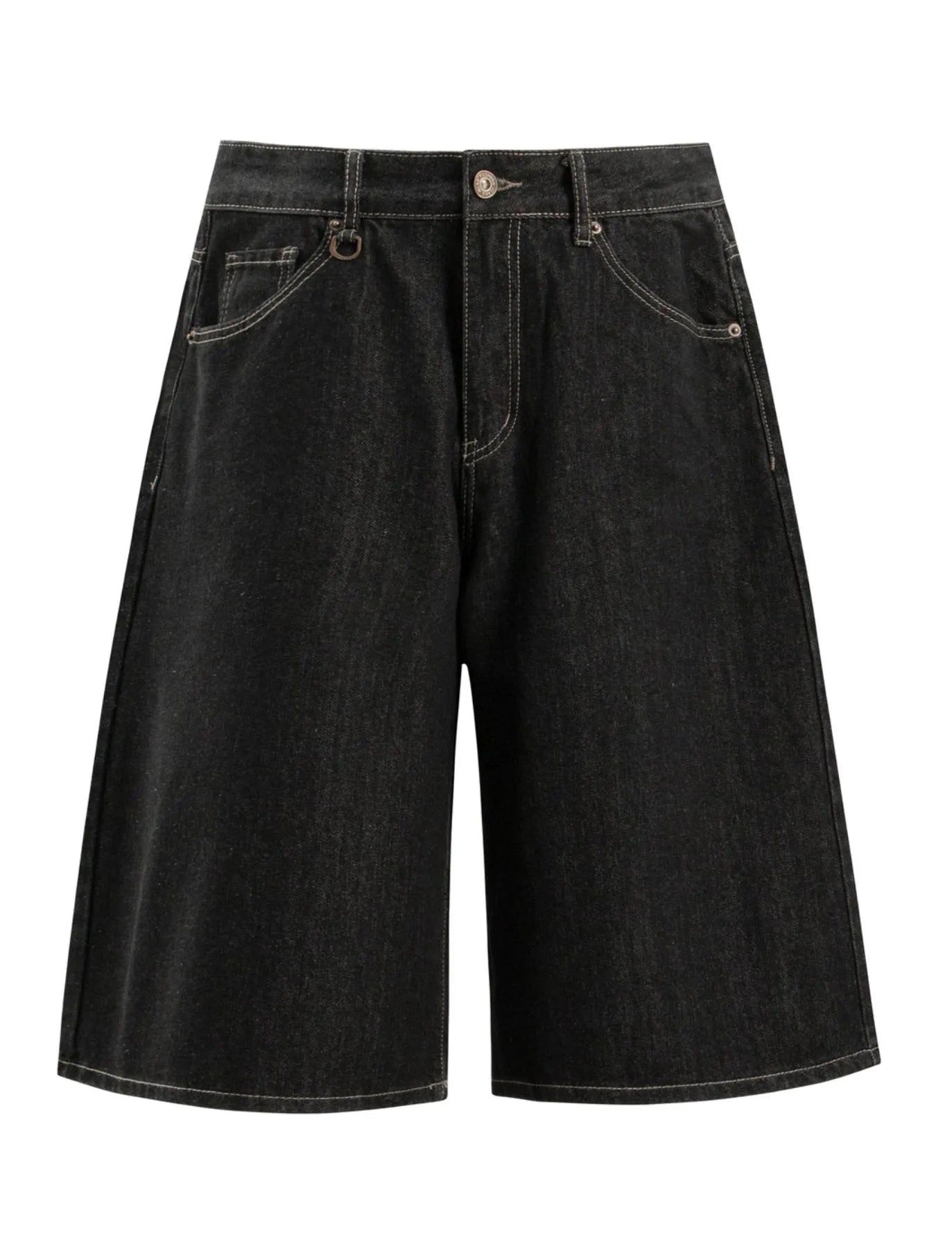 Men's Pocketed Loose Fit Denim Shorts