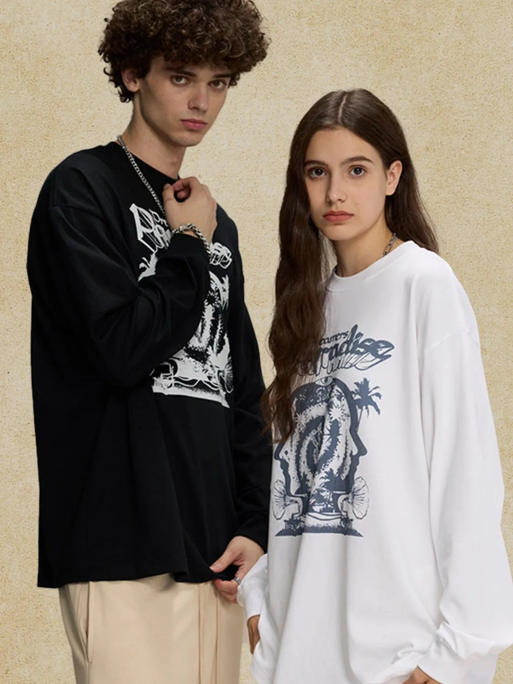 Men's Round Neck Graphic T-Shirt
