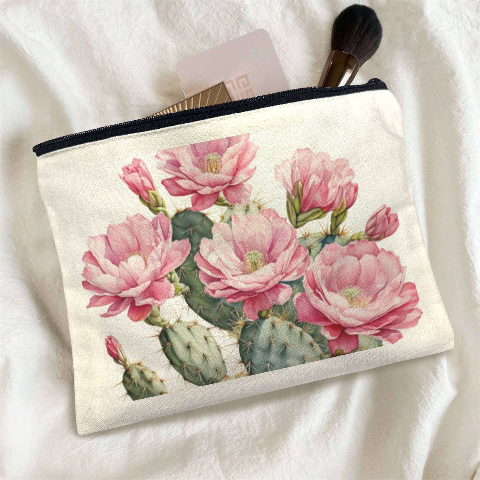 Baha Ranch Cactus Flower Cosmetic Bag Pack of 5 Made in America