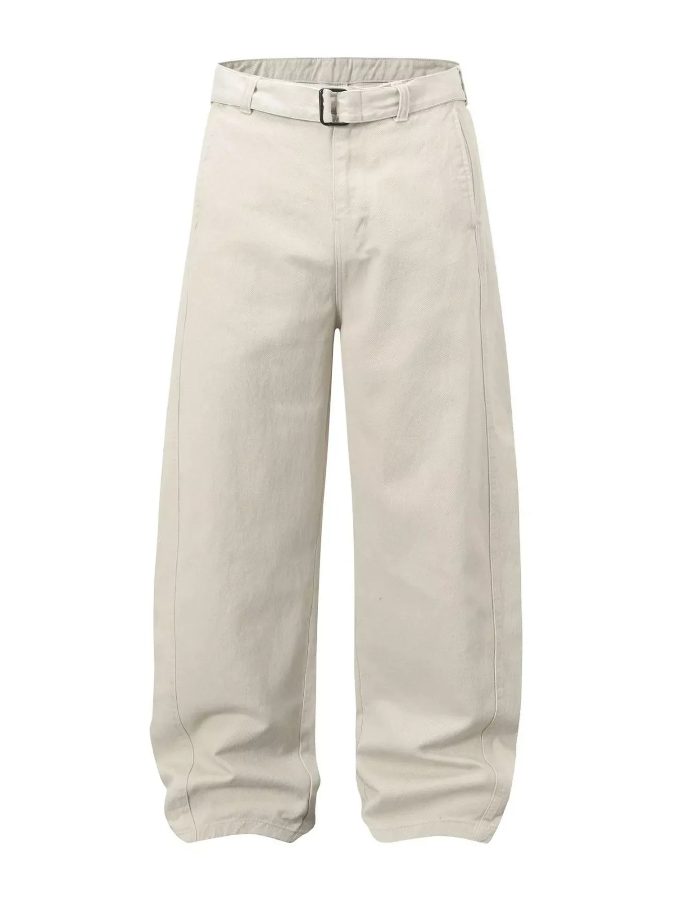 Men's Belted Wide-Leg Cargo Pants