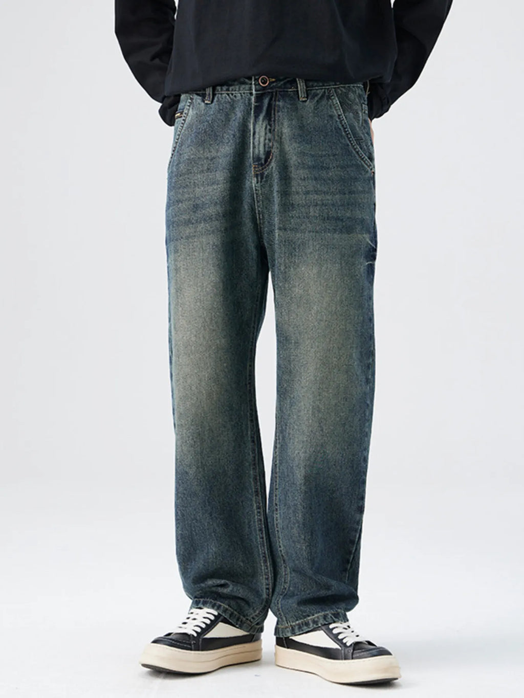 Men's Washed Relaxed Fit Jeans