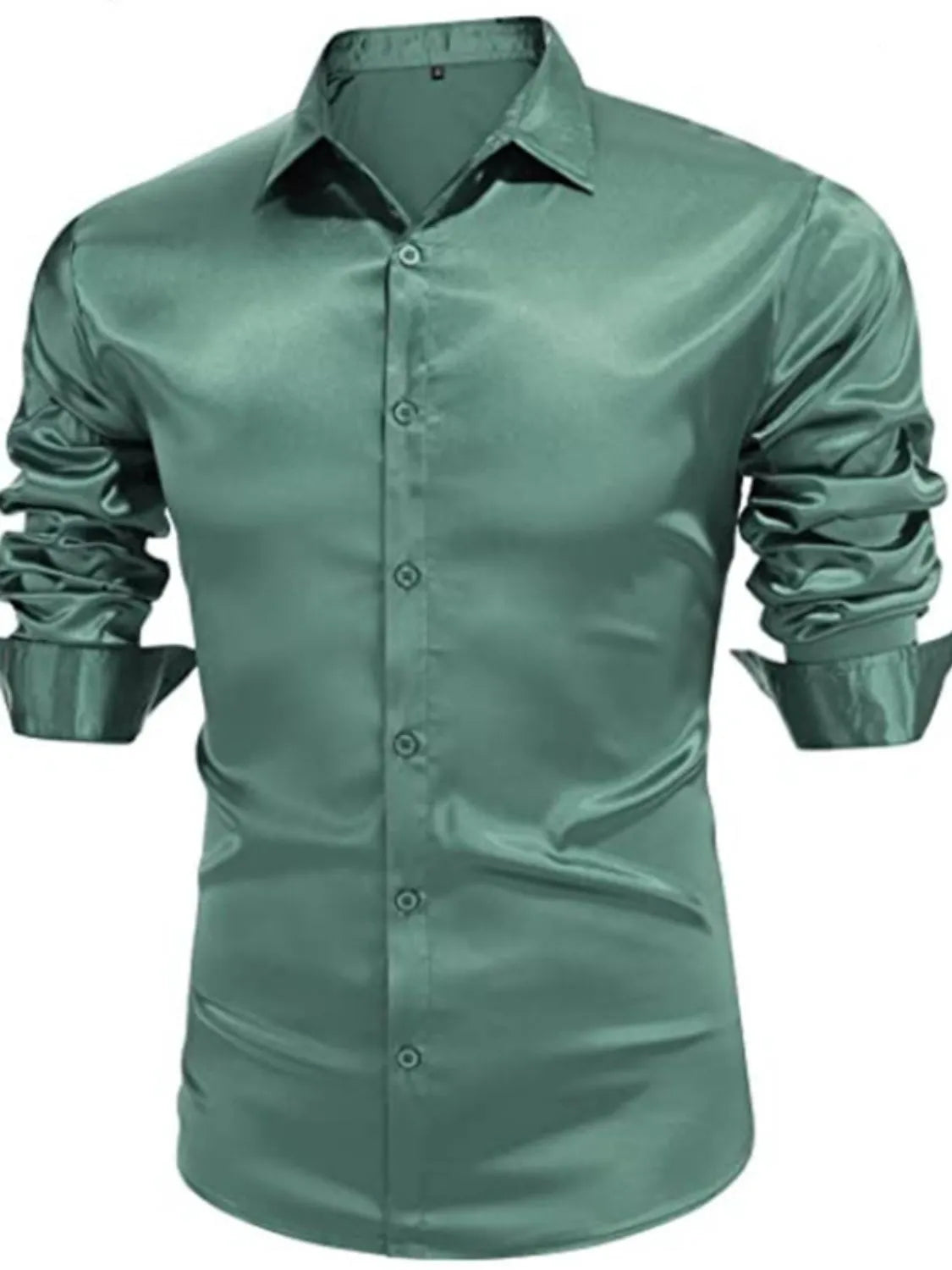 Men's Full Size Button Up Long Sleeve Shirt Plus Size