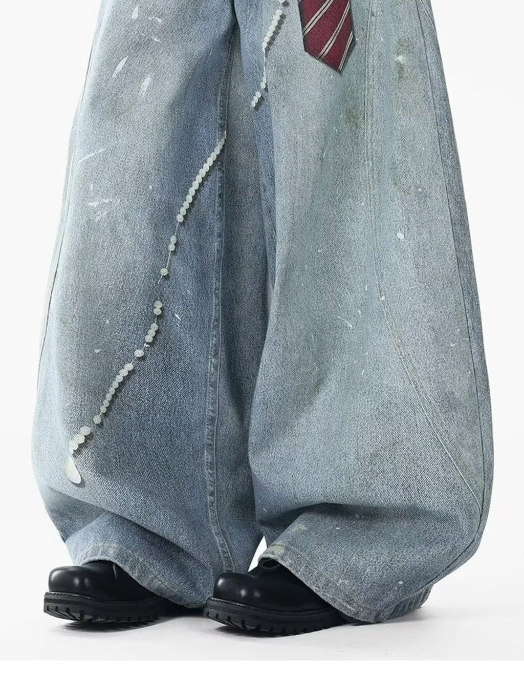 Men's Full Size Wide Leg Jeans Plus Size