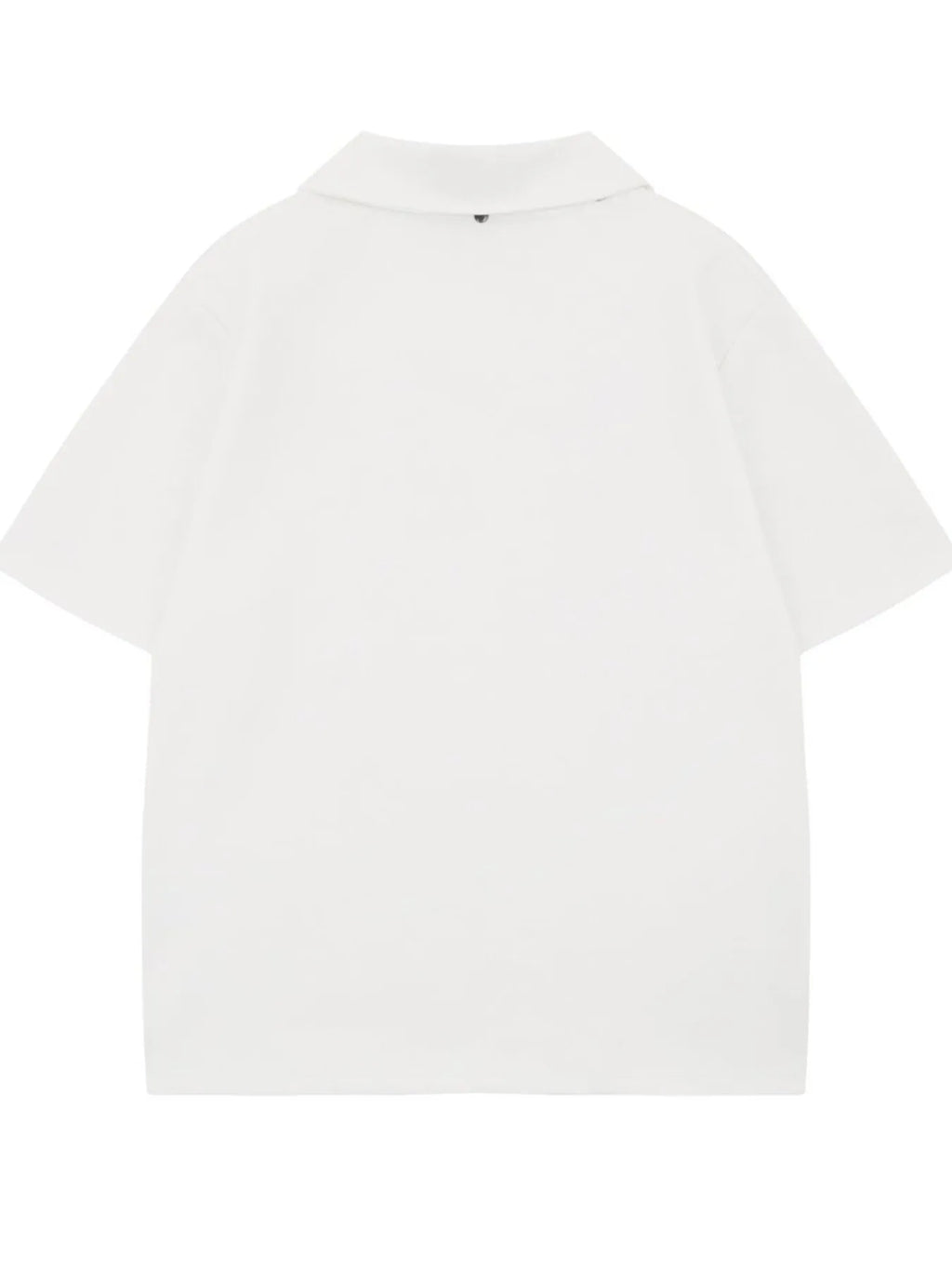 Men's Detachable Collar Short Sleeve Top