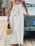 Backless Scoop Neck Maxi Dress