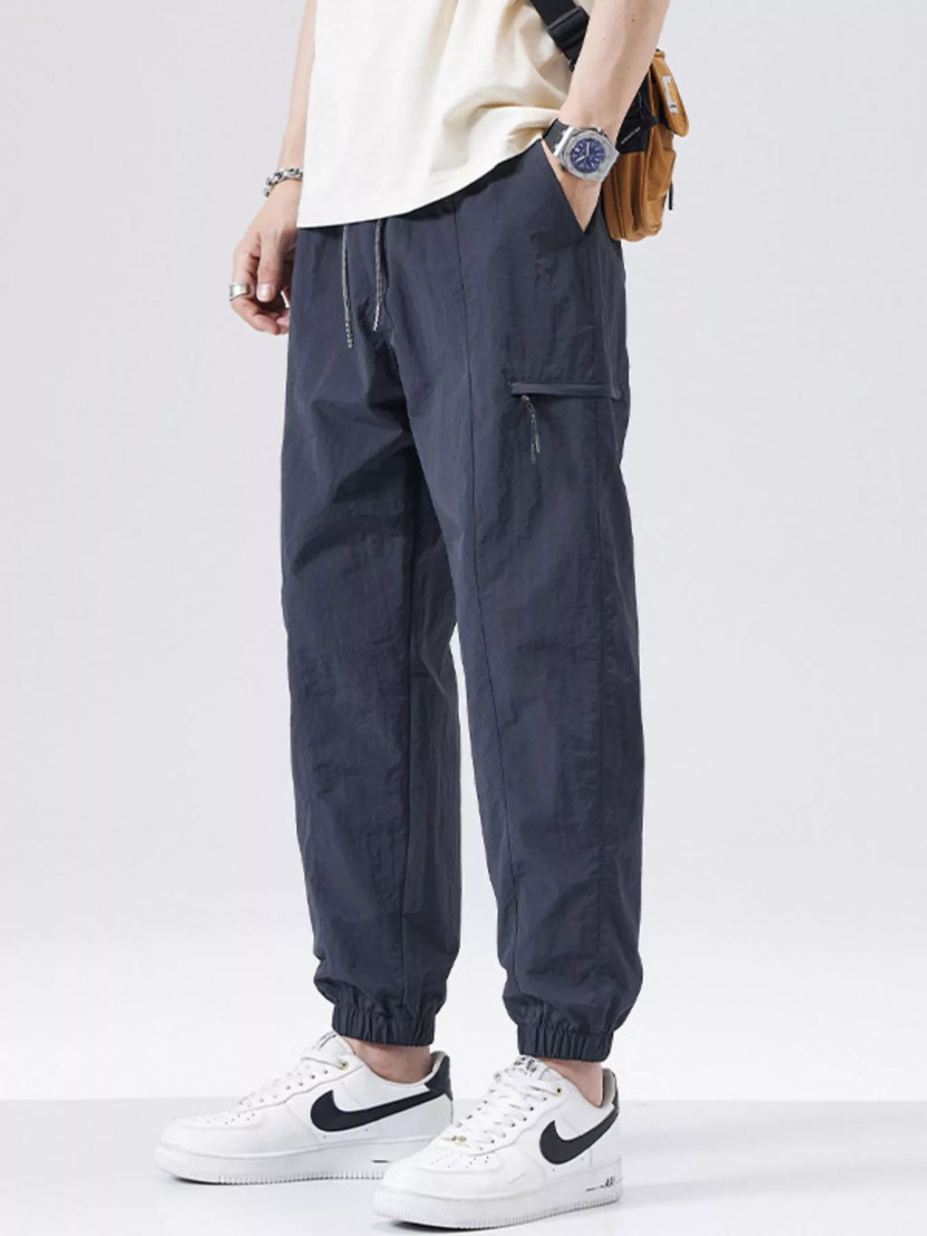 Men's Plus Size Loose Fit Drawstring Joggers