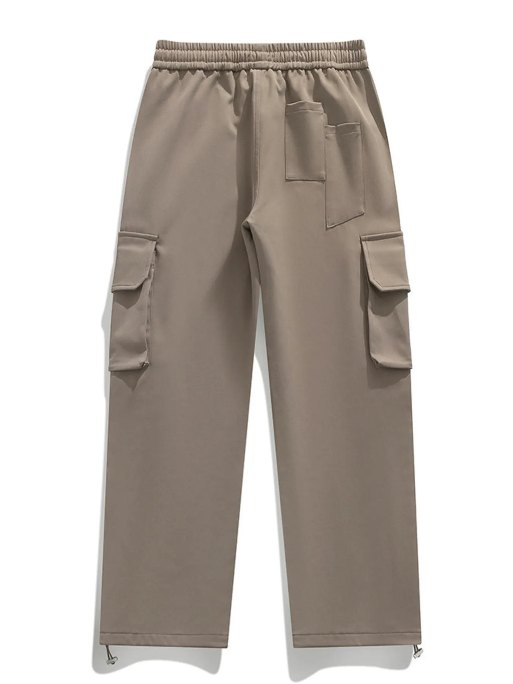 Men's Plus Size Loose Fit Cargo Pants with Drawstring