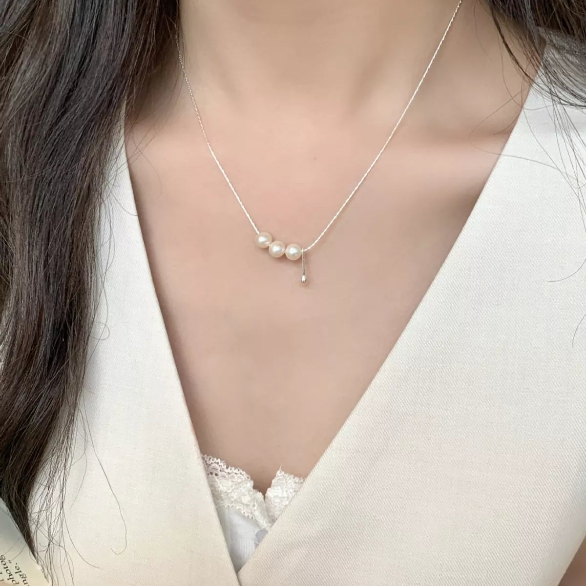 Freshwater Pearl 925 Sterling Silver Necklace