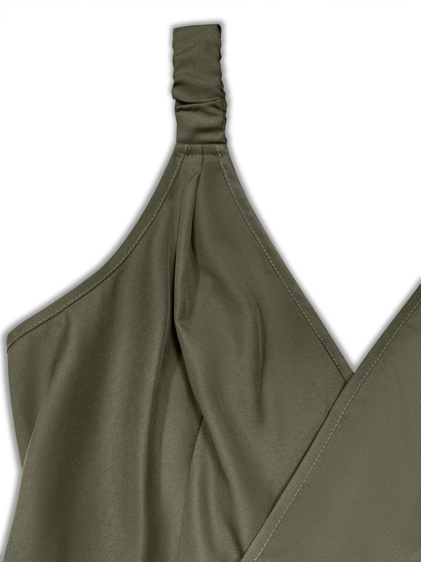 Plus Size Smocked Wide Leg Jumpsuit
