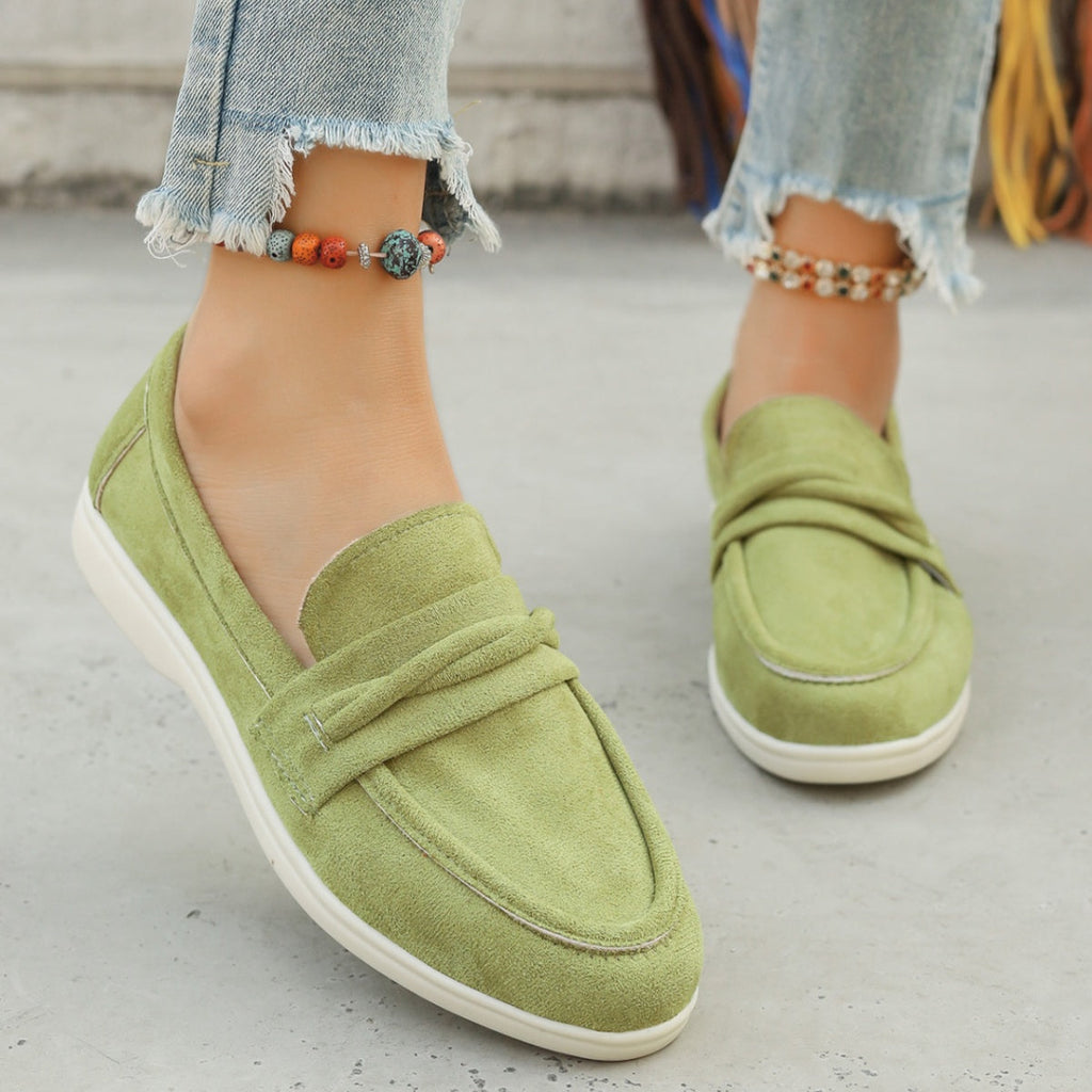 Round Toe Slip-Ons