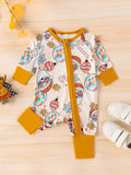 Children's Printed Long Sleeve One-Piece