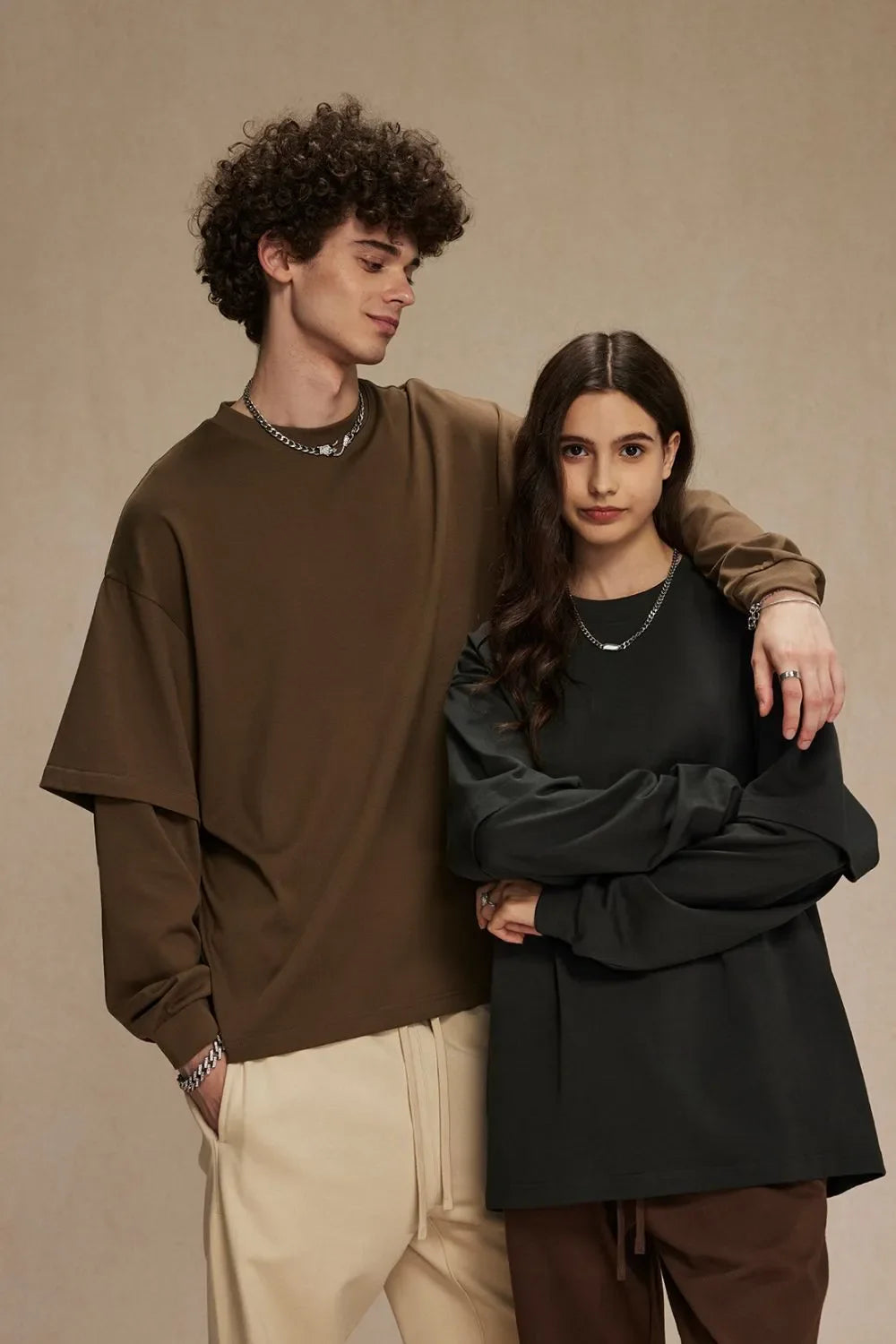Men's Round Neck Long Sleeve T-Shirt