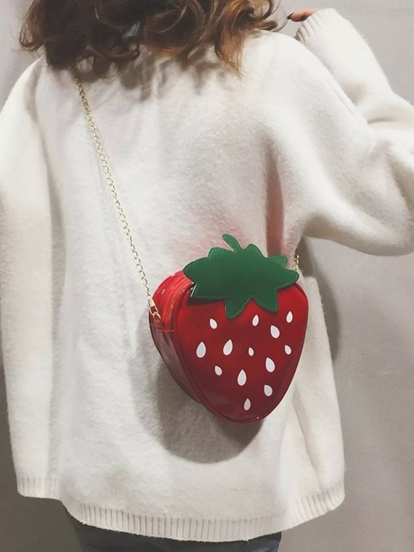 Strawberry Shaped Crossbody Bag