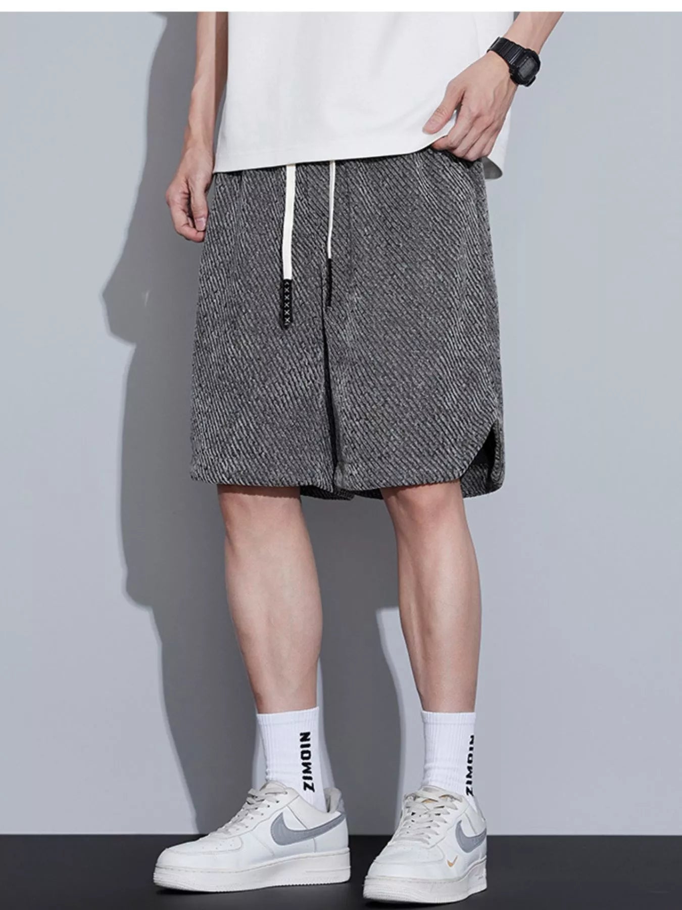 Men's Plus Size Drawstring Loose Fit Shorts