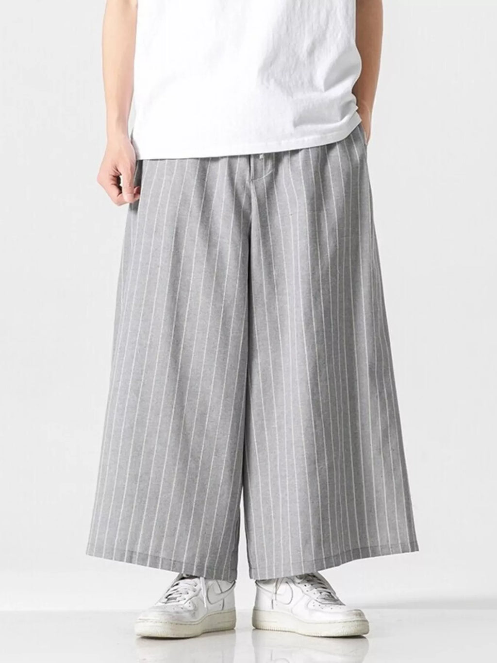 Men's Plus Size Wide Leg Casual Pants