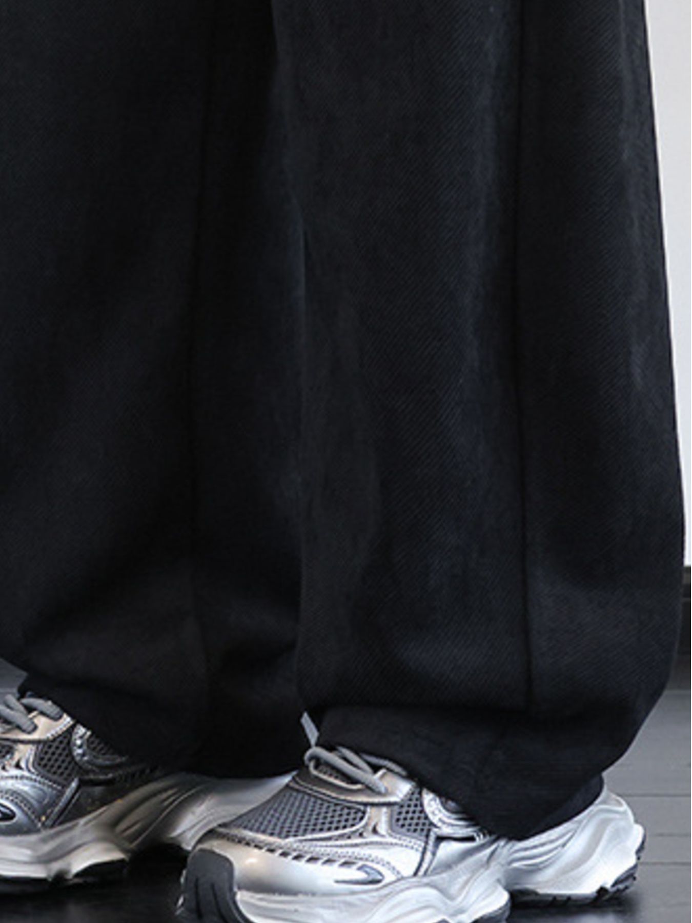 Men's Plus Size Vintage Washed Wide Leg Pants