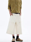 Men's Plus Size Wide Leg Cropped Jeans