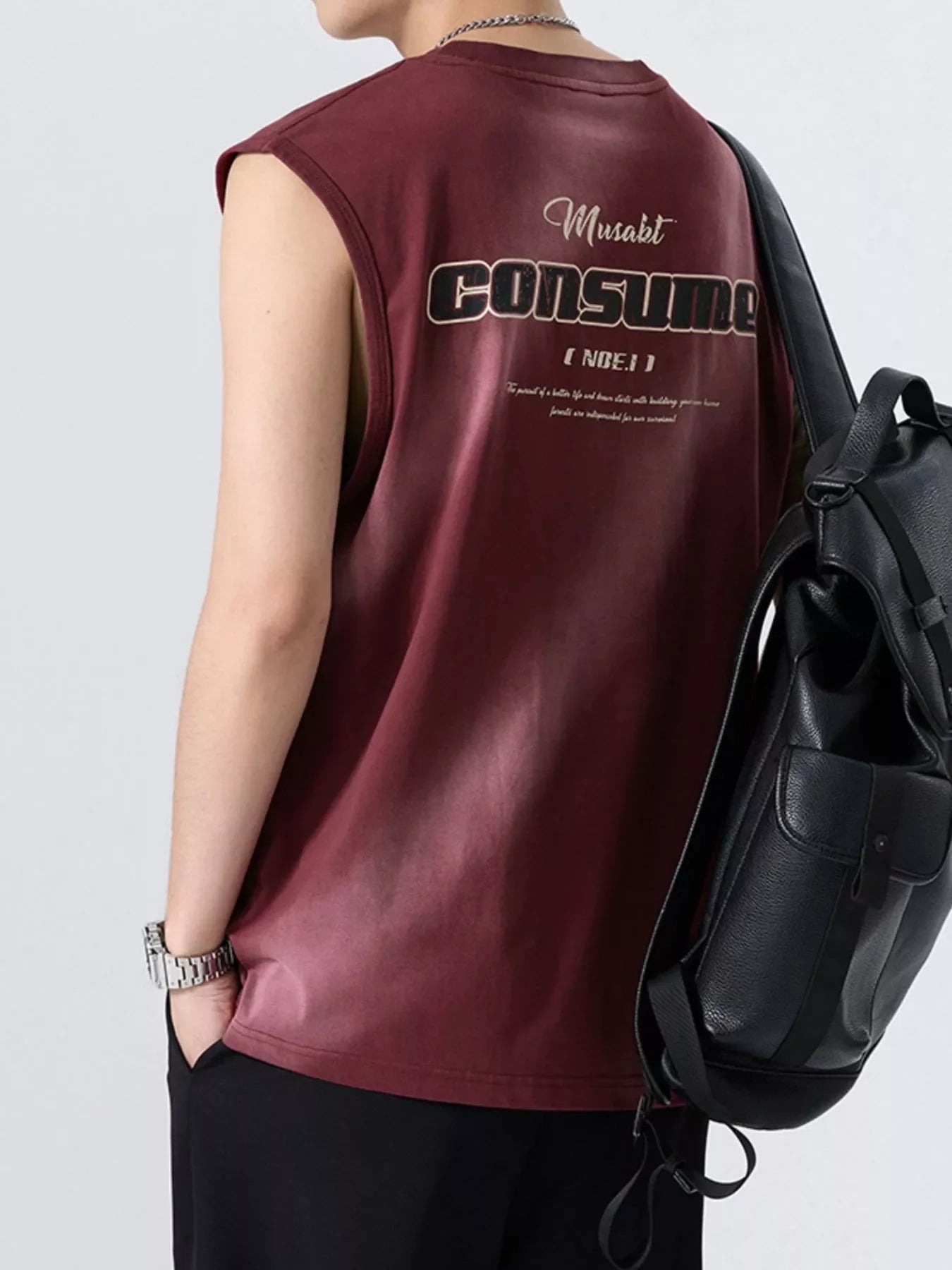 Men's Plus Size Round Neck Tank