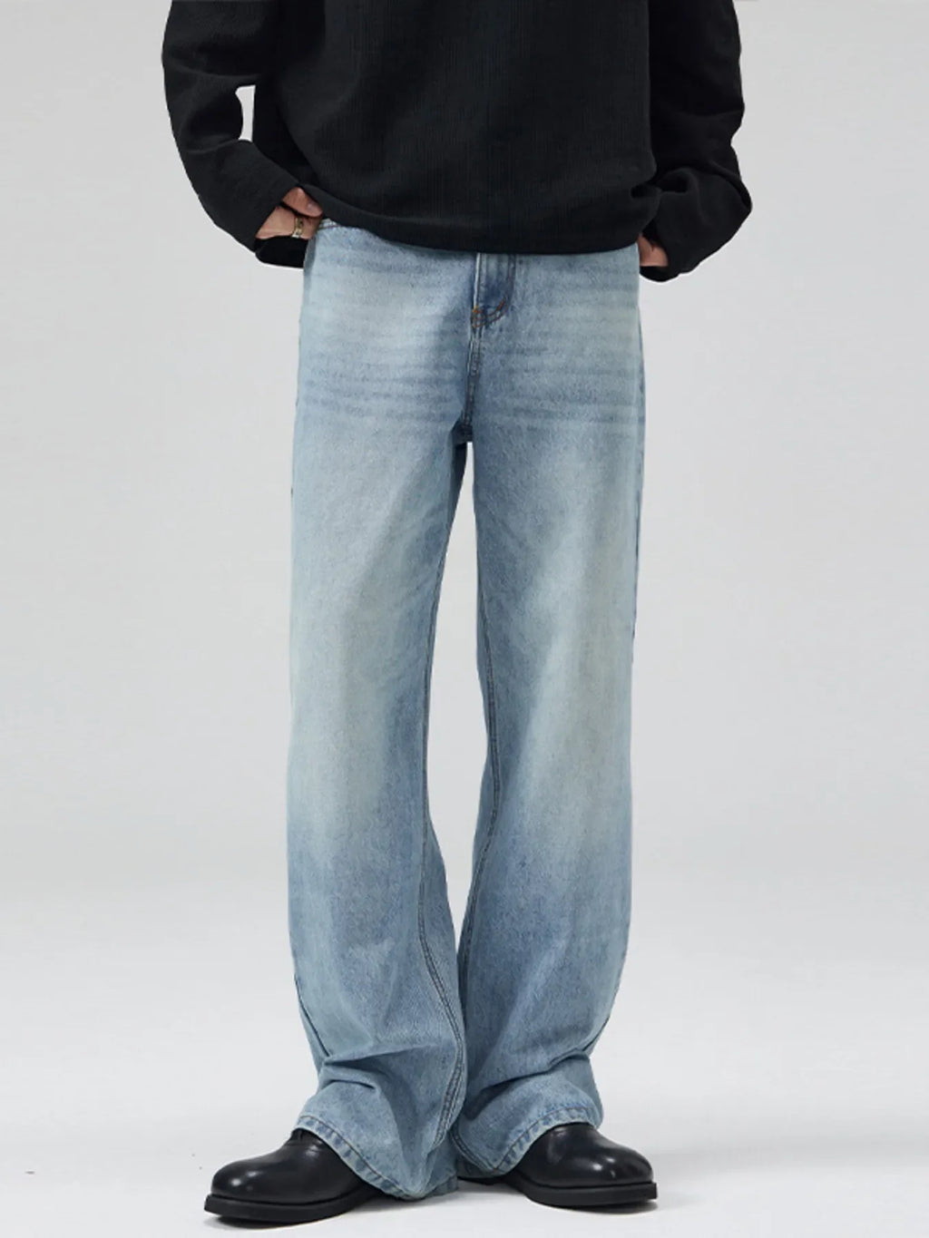Men's Full Size Wide Leg Jeans Plus Size