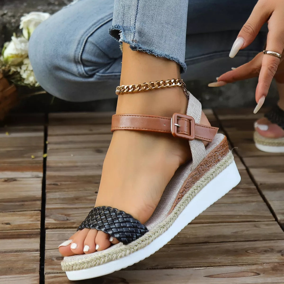 Open Toe Platform Sandals