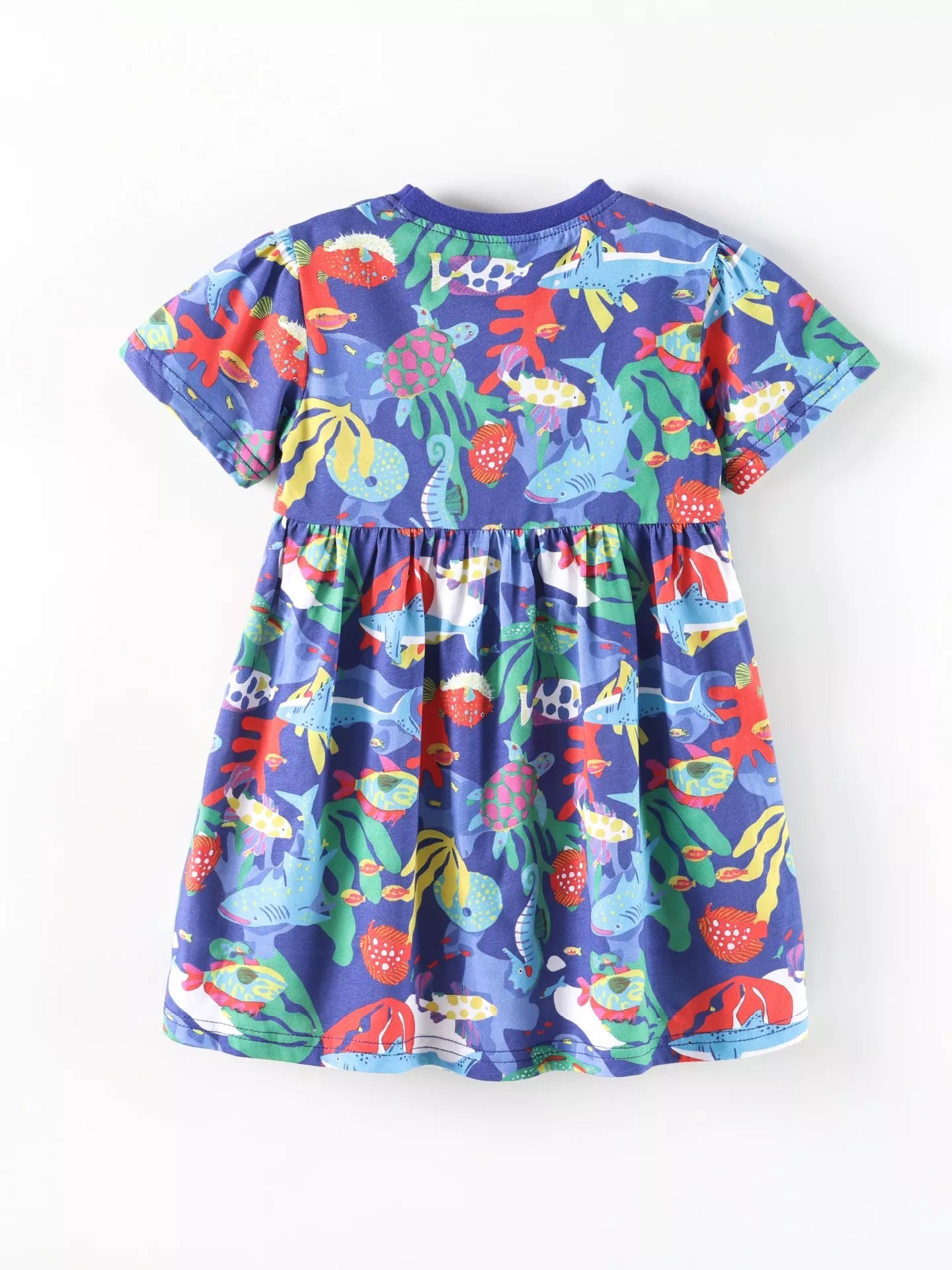 Children's Marine Life Print A-Line Dress