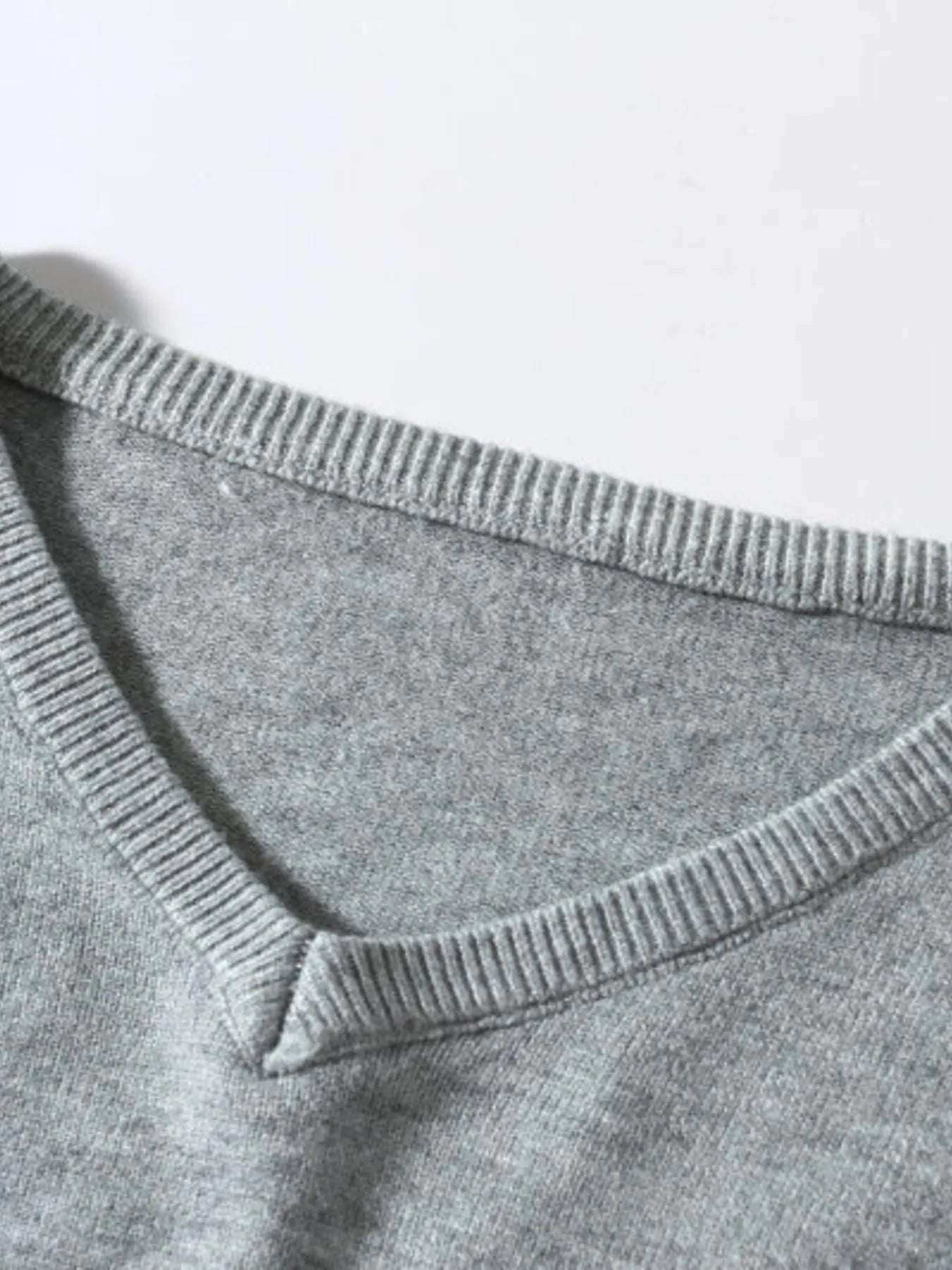 Men's Plus Size Ribbed Hem Long Sleeve Sweater