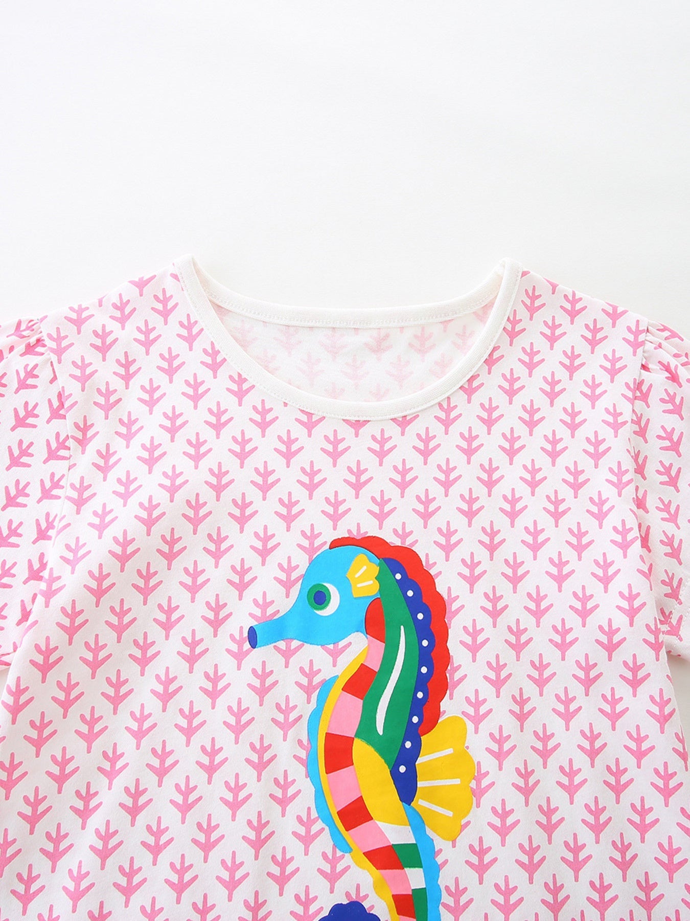 Children's Seahorse Short Sleeve Tee and Shorts Set