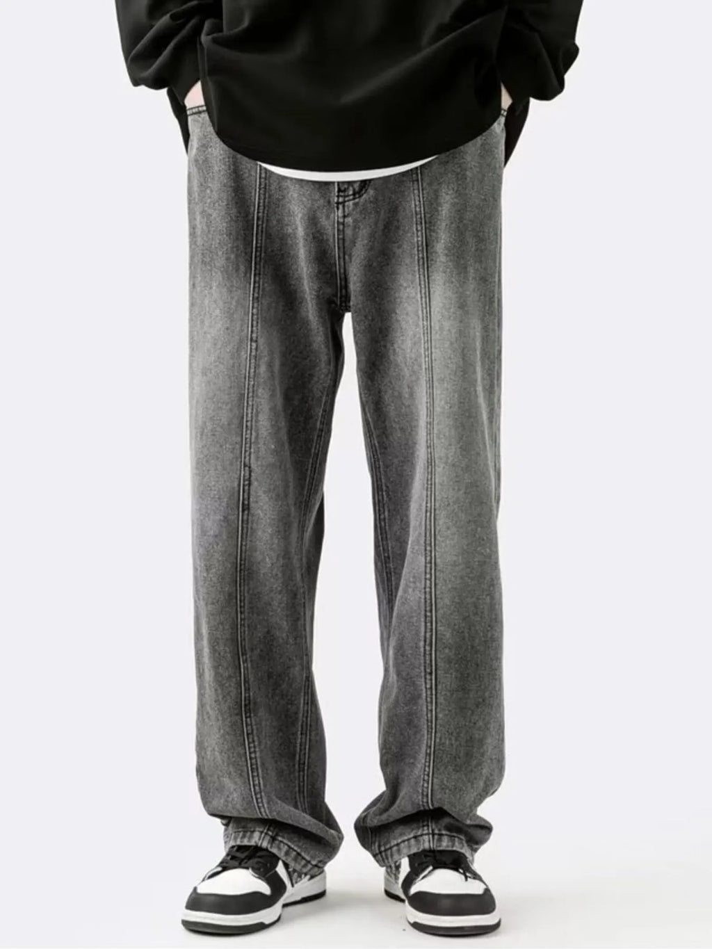 Men's Plus Size Wide Leg Relaxed Fit Jeans