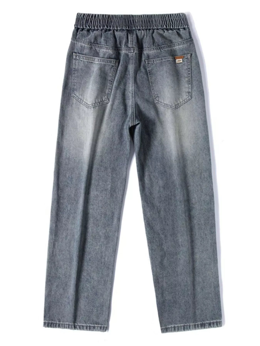 Men's Plus Size Pocketed Wide Leg Jeans