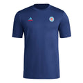 adidas Mens Short Sleeve Pre-Game T-Shirt Team Navy Blue/Chicago Fire Medium