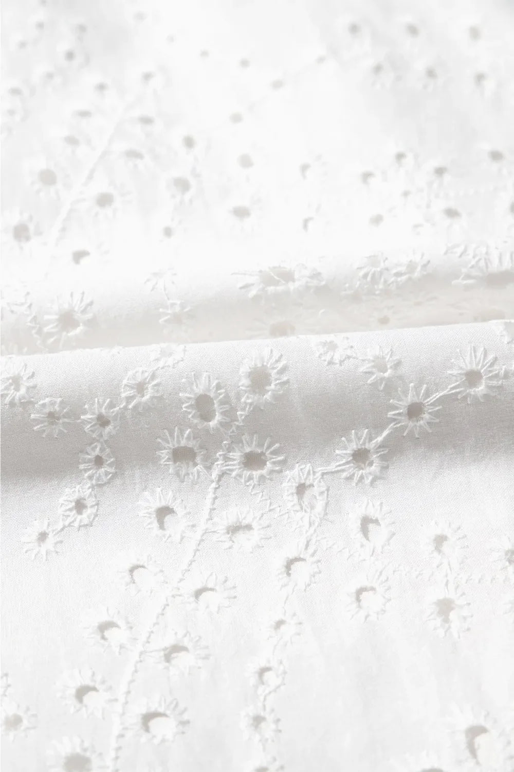 Floral Eyelet Embroidered Sleeveless Shift Dress