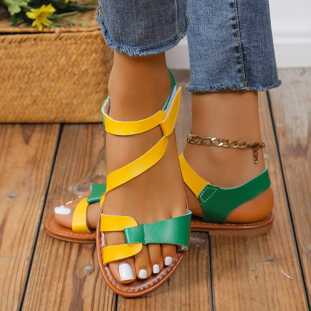 Open Toe Flats Sandals