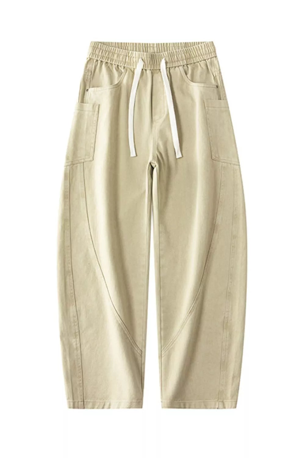 Men's Plus Size Loose Fit Drawstring Waist Jeans