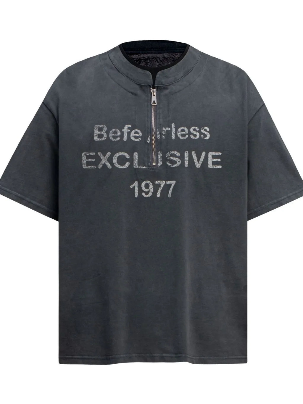 Men's Quarter Zip Short Sleeve T-Shirt