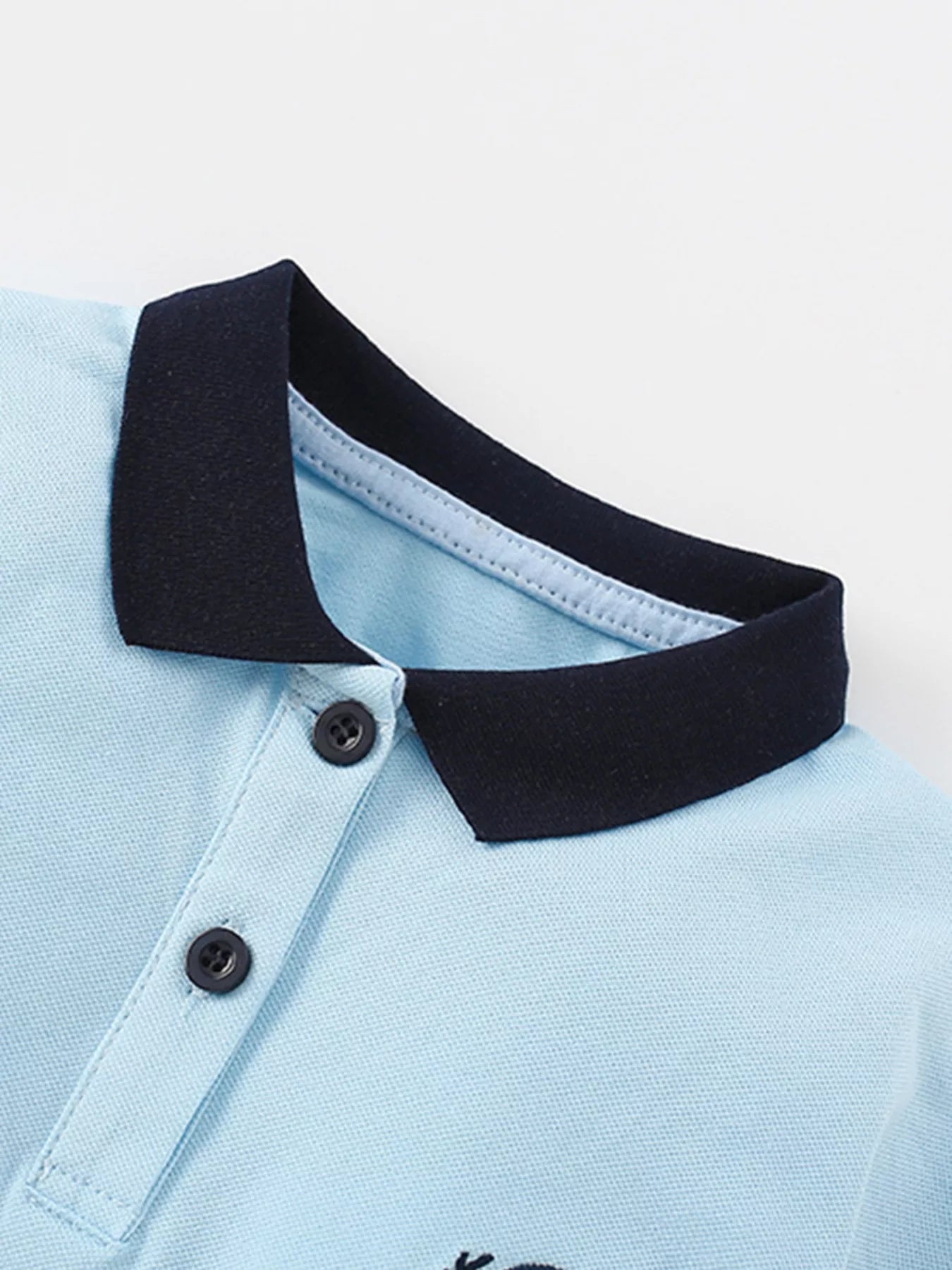 Children's Preppy Style Polo Shirt and Skirt Set
