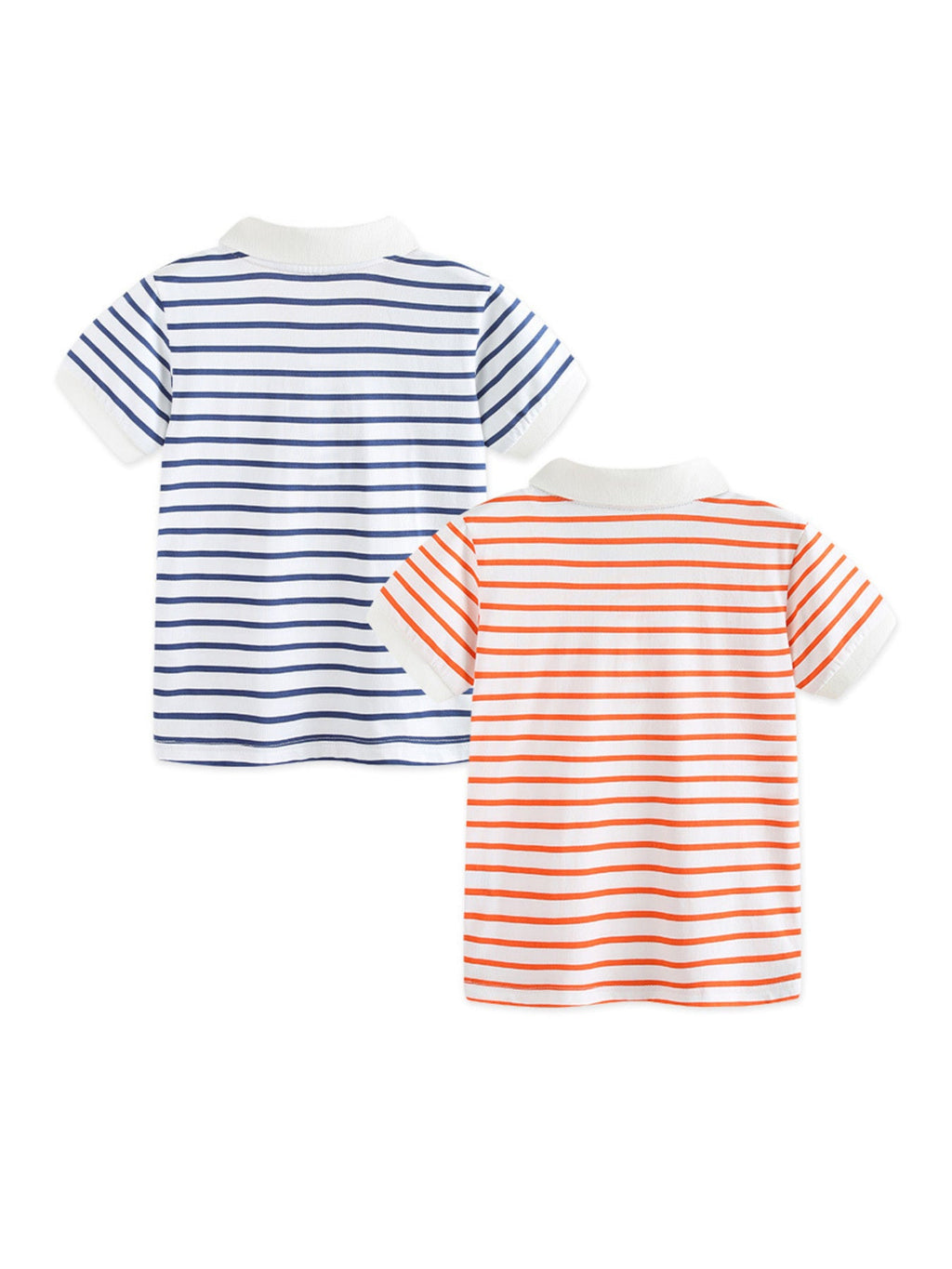 Children's Striped Short Sleeve Polo Shirt