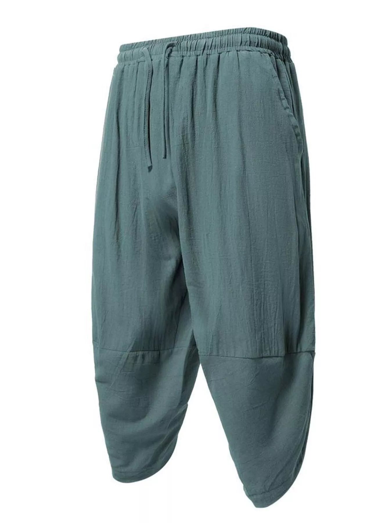 Men's Plus Size Loose Fit Cropped Pants
