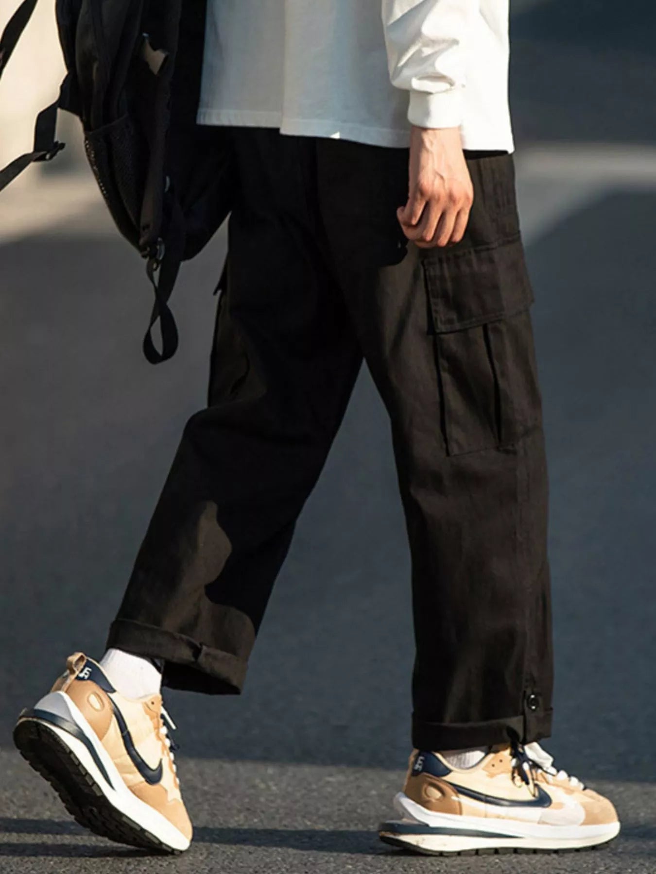 Men's Plus Size Casual Loose Fit Cargo Pants