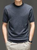 Men's Plus Size Round Neck Short Sleeve Top
