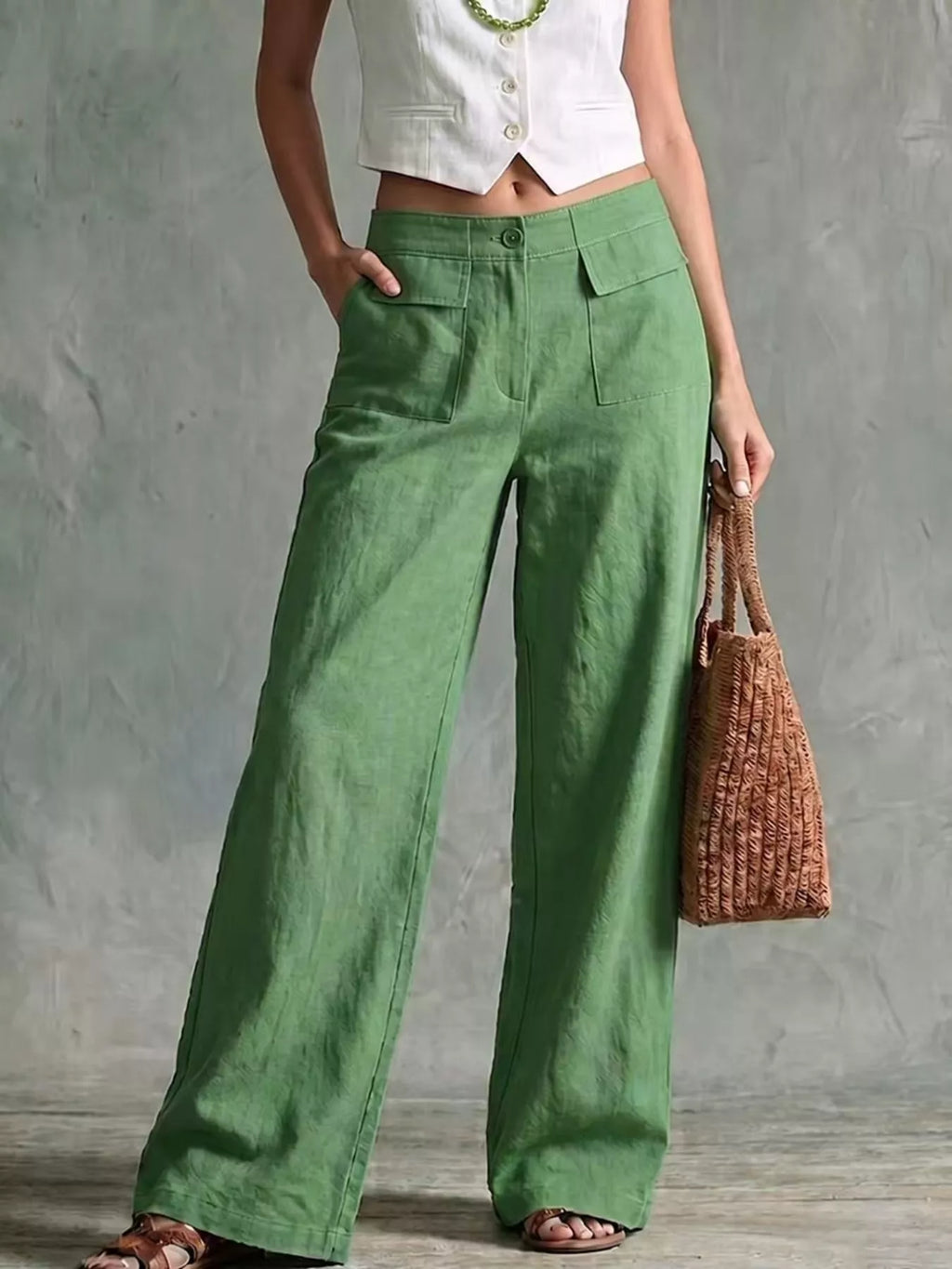 Full Size Wide Leg Pants Plus Size