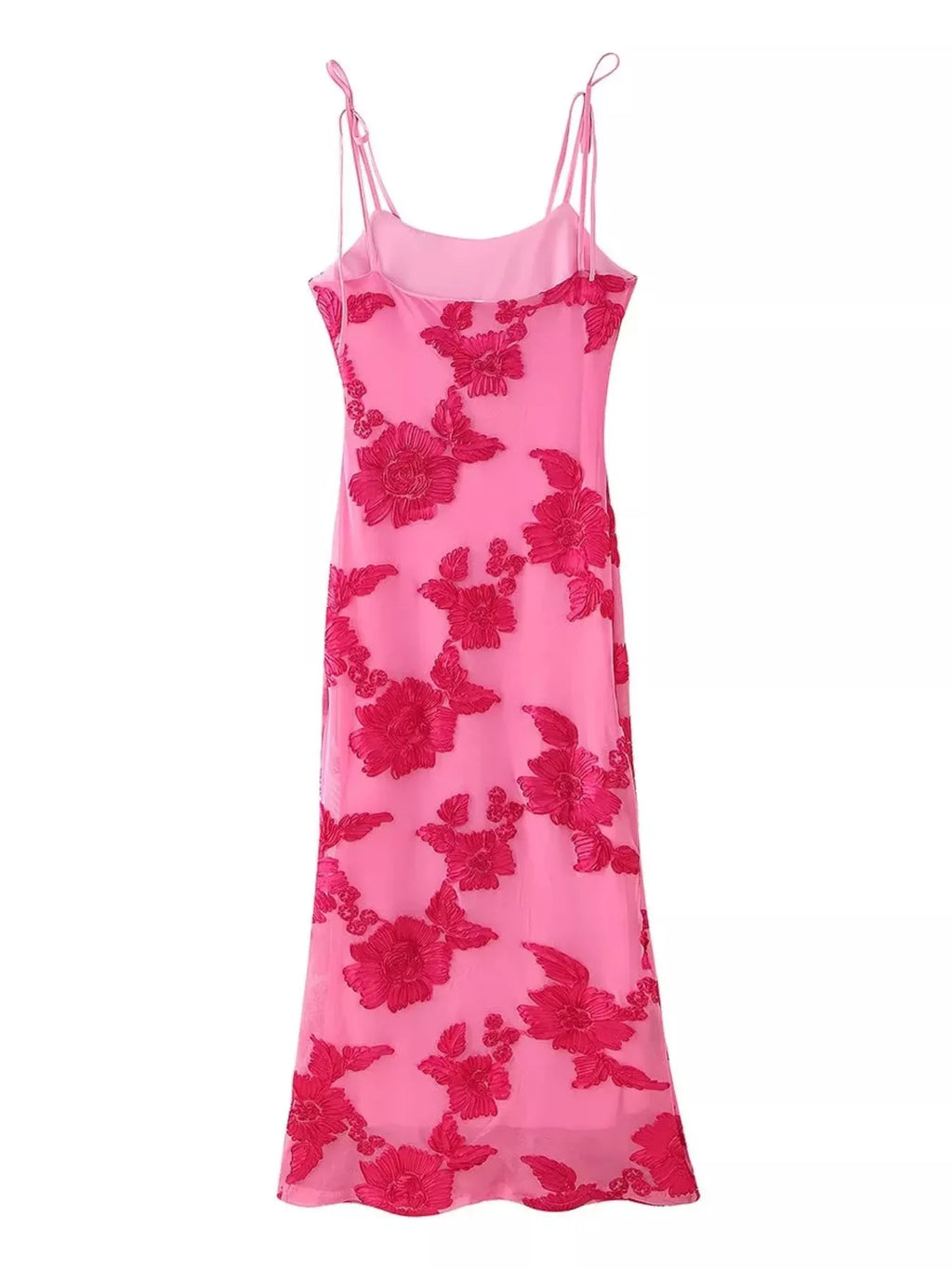 Floral Tie Shoulder Maxi Dress
