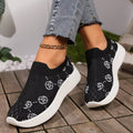 Mesh Round Toe Slip-Ons