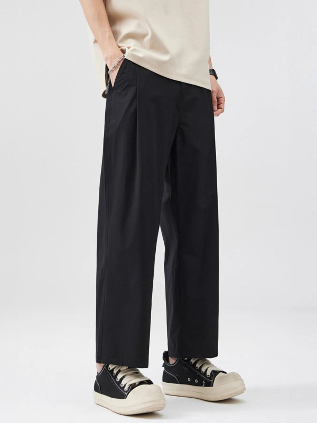 Men's Full Size Wide Leg Pants Plus Size