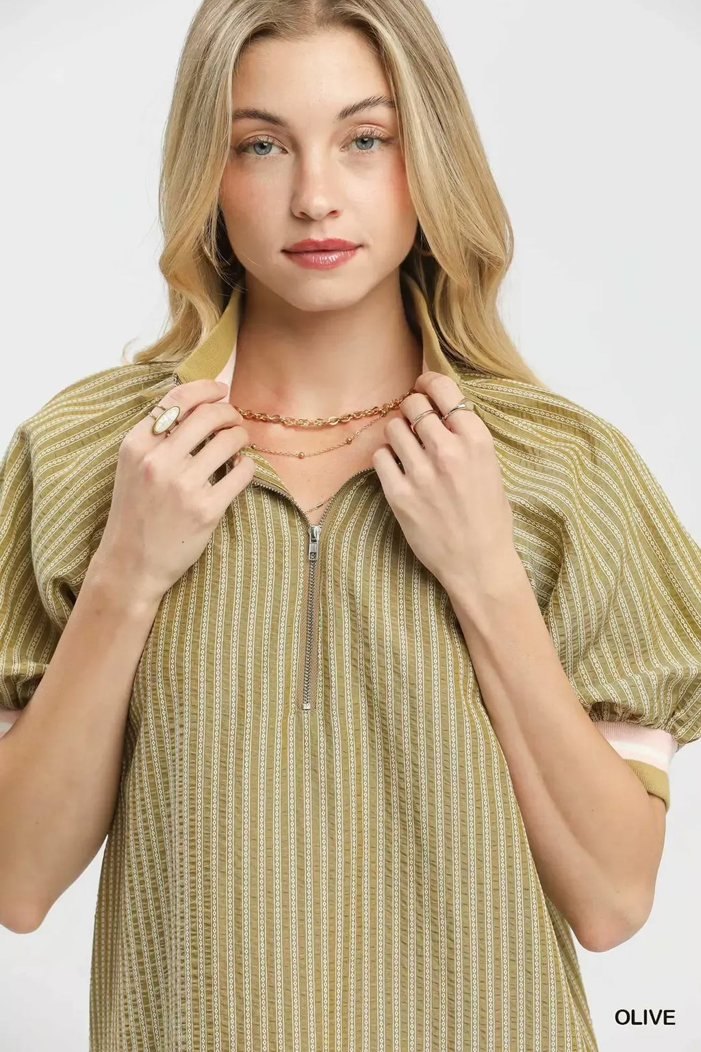 Umgee Botanical Print Blouse