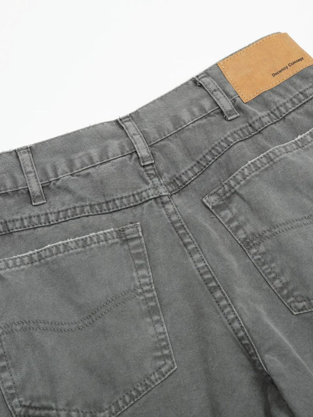 Men's Washed Distressed Curved Jeans